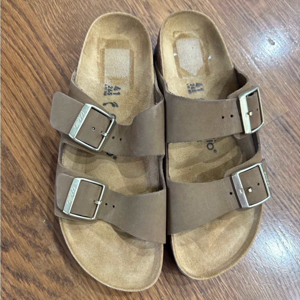 Birkenstock Papillio Arizona Suede Nubuck Platform Sandals - Picture 6 of 11